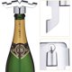 thumbnail image 3 of Pack de 2 tapones para botellas de champán de acero inoxidable., 3 of 7