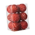thumbnail image 3 of 12 piezas de bolas de Navidad decorativas colgantes Perfecl Rojo, 3 of 8