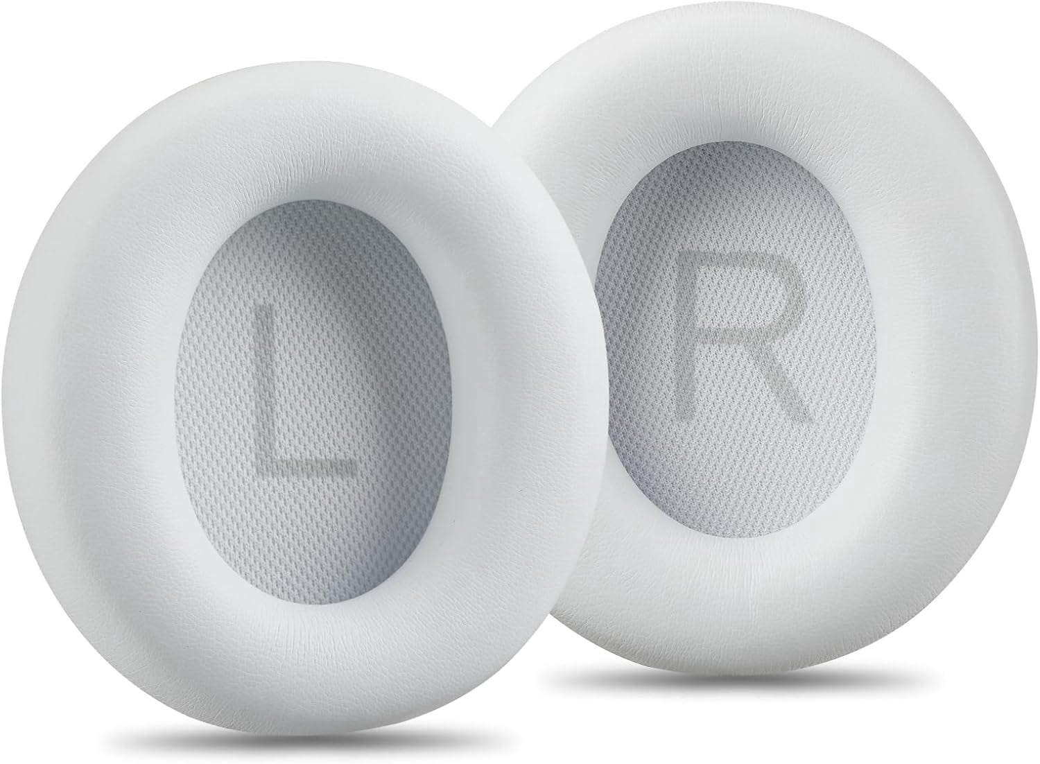 HRTGFD-AHG Premium Replacement Sound core Space q45 Headphones Ear Pads/Space Q45 Ear Cushions Compatible with Anker Soundcore Space Q45 Headphones (White). Premium Protein Leather | High-Density Foa