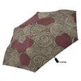 thumbnail image 5 of Whimsical Swirl Patterns Folding Umbrella UV50+ Waterproof Sun Protection Auto Open Close Compact Fiberglass Frame, 5 of 8