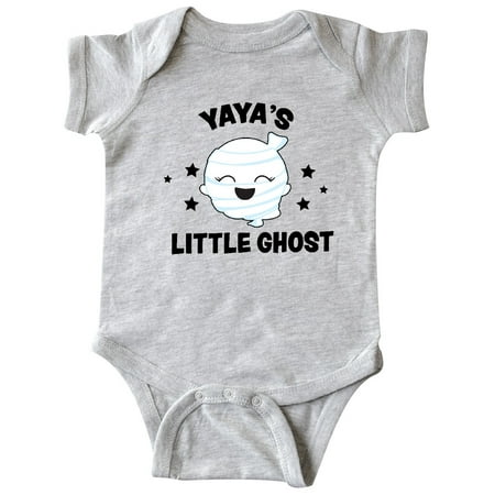 

Inktastic Cute Yaya s Little Ghost with Stars Gift Baby Girl Bodysuit