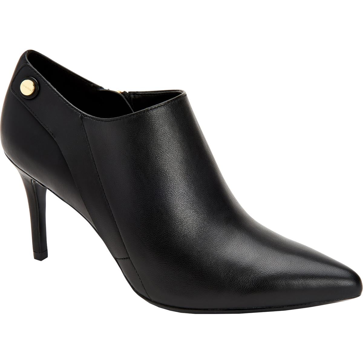 Mysterieus tweeling Aftrekken CALVIN KLEIN Womens Black Signature Snap Detail Gara Stiletto Zip-Up  Leather Booties 10 M - Walmart.com