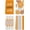 Orange, variant on Orange Stripes Home Sweet Home Boho Kitchen Towels Dish Towels, 18x26 Inch Fall Decoration Hand Towels Set of 4