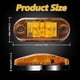 thumbnail image 3 of 10pcs New Upgraded 12V-24V Universal LED Front Rear Side Indicator Marker Light Bulb For Truck RV Car Bus Trailer Van Caravan Boat - Amber/Red/White, 3 of 4
