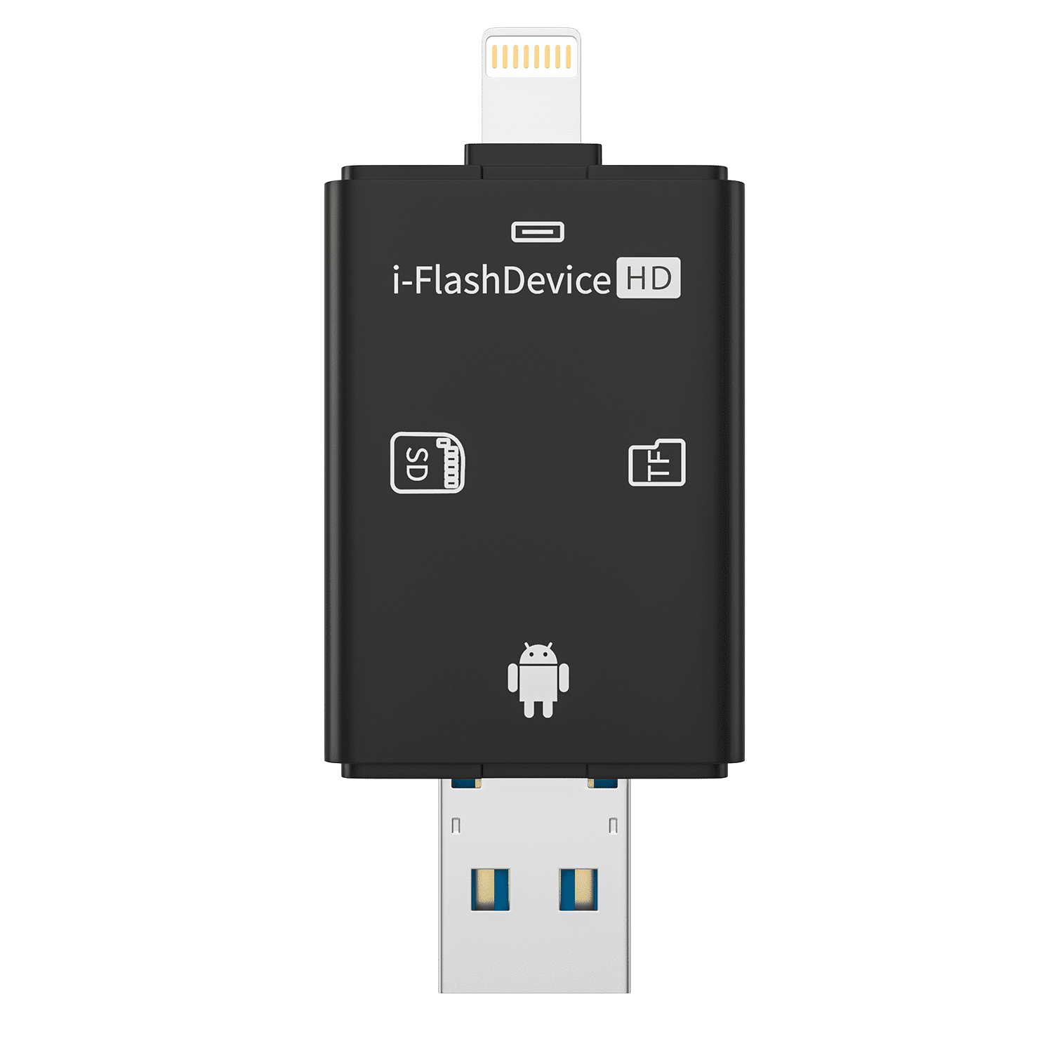 epacks iOS Card Reader External Dual Storage iFlash Device for