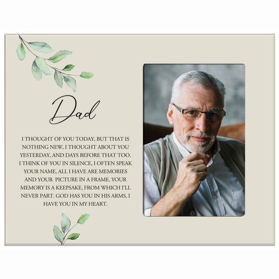 LifeSong Milestones Memorial Picture Frame for Sympathy Gifts - Dad I thought Of You