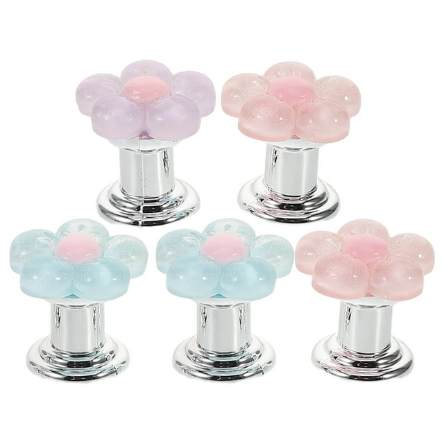 KAKOWELY push button flush toilet 5pcs Universal Toilet Button Pusher Manicure Creative Flush Button Handle for Long Nails Interesting Toilet Tank Button Decoration