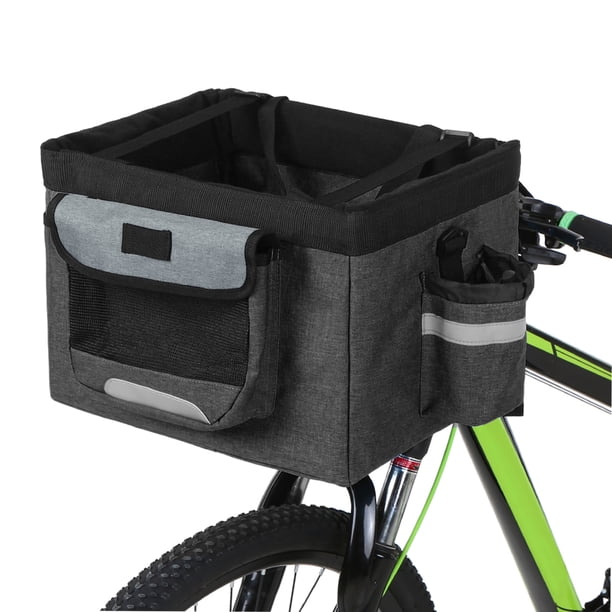 Pack Bicicleta Cesta delantera plegable para bicicleta Bicicleta desmontable Cesta para mascotas Mas TOMSHOO Pack Bicicleta