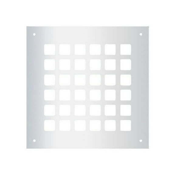 Reggio Registers G808-Snh Grid Series 6" X 6" Floor Grille - Silver