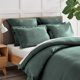 thumbnail image 2 of Levtex Home - 100 % lino - Funda de almohada tamaño King - Lino lavado en verde bosque - Tamaño de la funda (36 x 20 pulgadas), 2 of 3