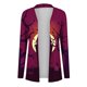 thumbnail image 5 of ICHUANYI Clearance Women's Fashion Halloween Printed Long Sleeved Cardigan Jacket Tops(Wine, XL) ICHUANYI WER2023081511489, 5 of 5