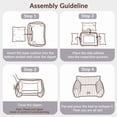 thumbnail image 6 of Exclusivo Mezcla Sofa Pet Bed with Raised Backrest for Small Dogs, 24"x18" Cozy Plush Cord Couch Dog Bed, Removable Washable Cover, Dark Grey, 6 of 6