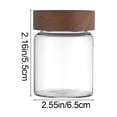 thumbnail image 2 of Tauxra Borosilicate Glass Food Storage Jars With Maple Wood Lids For Kitchen Coffee Tea Dry Goods Storage, 2 of 8
