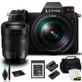 thumbnail image 1 of Panasonic Lumix DC-S1 Full-Frame Mirrorless Digital Camera with 24-105mm Lens -Bundle with 64GB Memory Card +  MORE, 1 of 9