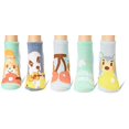 thumbnail image 3 of Nintendo Chaussettes Invisibles Décontractées pour Femmes Animal Crossing 5 Pack, Bleu Turquoise Multi, 9 11 US, 3 of 3