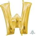 thumbnail image 1 of Ballon Party-Eh! d'Anagram International avec lettres en or en forme de W, 1 of 1