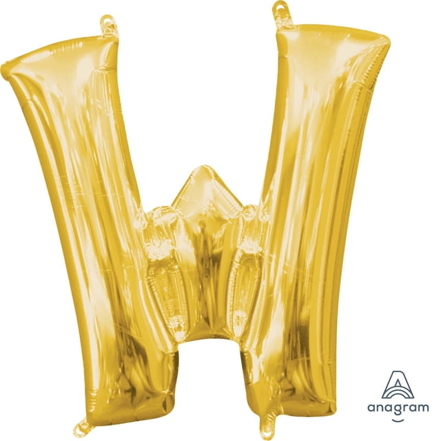 Anagram International Party-Eh! Gold Letter W Balloon