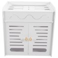 thumbnail image 1 of ColoMX Caja de almacenamiento de enrutador de 4 capas Double Door Box Rack Organizador de cable Case de enrutador, 1 of 8