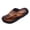 Brown, variant on Xfvqtps Mens Flip Flops Sandals Thick Soft Sole Non Slip Spring Summer Outdoor Beach Walking Comfortable Thong Sandals