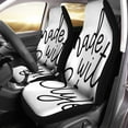 thumbnail image 1 of RYLABLUE Set of 2 Car Seat Covers Chic Made Inspirational Modern Lettering Black on Abstract Pastel Universal Auto Front Seats Protector Fits for Car,SUV Sedan,Truck, 1 of 5