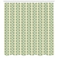 thumbnail image 3 of Ambesonne Floral Shower Curtain, Graphic Flowers Branches, 69"Wx75"L, Jade Green Orange, 3 of 3