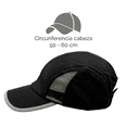 thumbnail image 4 of Gorra sport con malla y bies reflejante, ajustable. Unisex., 4 of 5