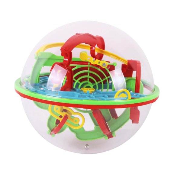 Niños laberinto bola rompecabezas 100 barreras desafiantes laberinto interactivo esfera juego niño regalo tanto para niños como para
