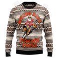 thumbnail image 4 of Suéter feo de invierno retro vintage con grafiti de Papá Noel para Halloween, Navidad, estampado 3D, estilo Harajuku, informal, divertido, de manga larga, 4 of 5