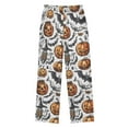 thumbnail image 2 of Hand Drawn Halloween Style Patterns Pajama Pants Soft Lightweight Lounge Pants Bottoms Sleep Pants Warm Comfy, 2 of 9