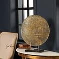 thumbnail image 4 of Uttermost Layan Coastal Marble and Steel Art Glass Charger in Gold/Black, 4 of 5