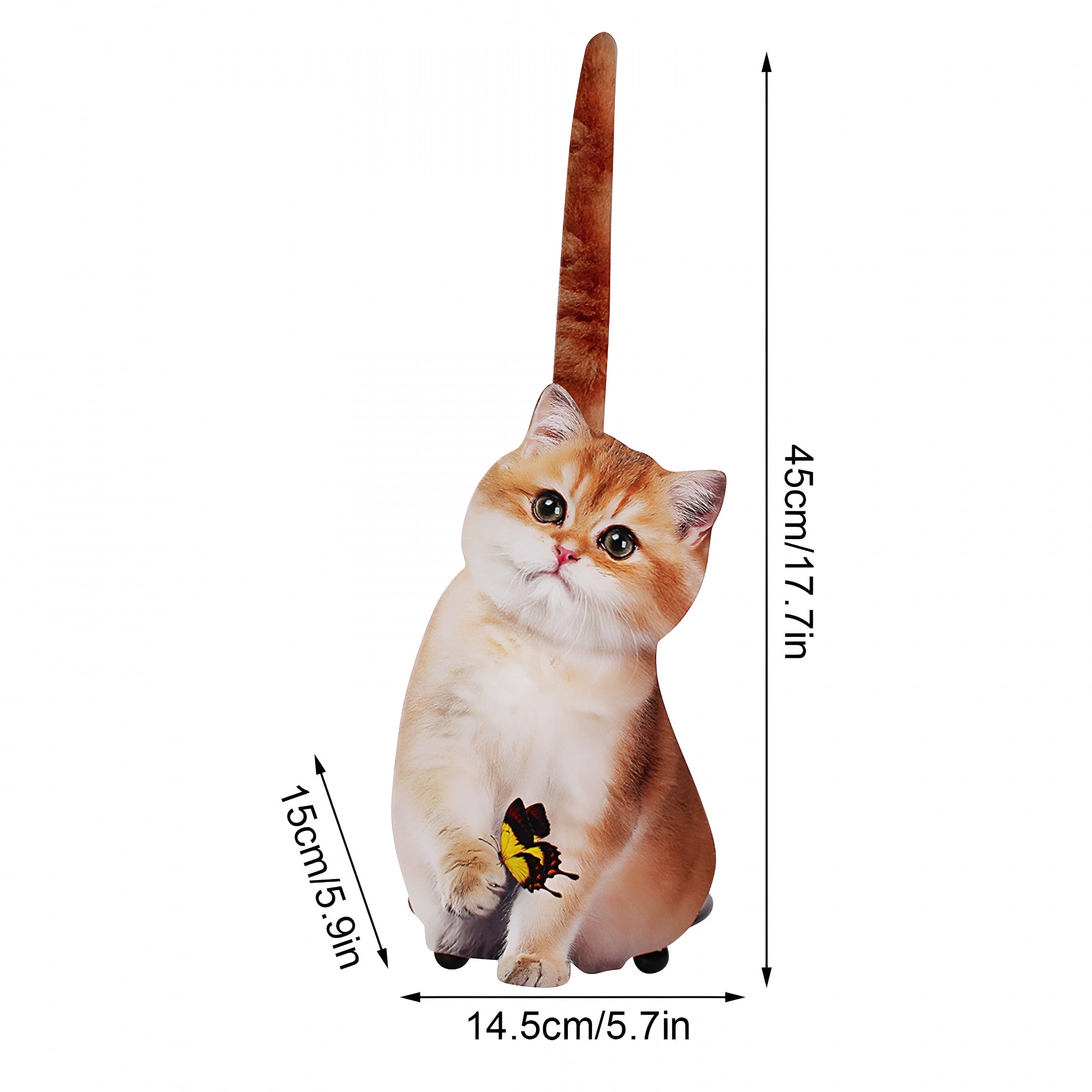 LAMIRO Cat Shape Paper Towel Holder Super Cute Cat Themed for Decorate Your Workspace,Cat Design Paper Towel Holder Stand for Kitchen Toilet Modern Countertop