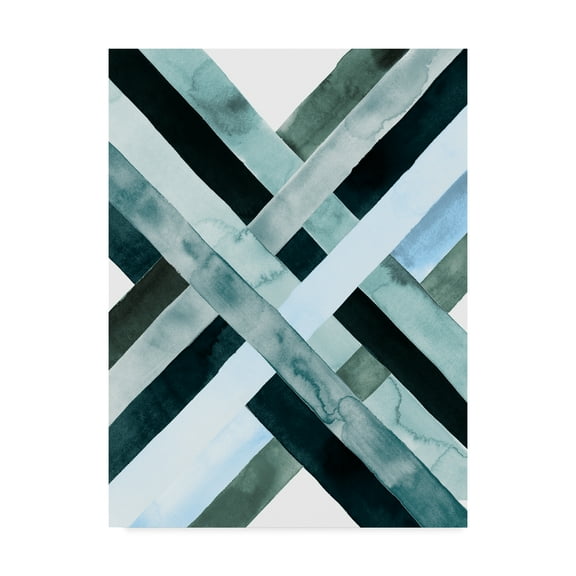 Trademark Fine Art 'Watercolor Weave I' Canvas Art by Grace Popp