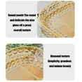 thumbnail image 6 of Beautynvta Plastic Serving Plates, Fruits Snacks Tray, Bone Plates, Unbreakable Deep Dinner Plates, Reusable Lightweight Plates, Microwave & Dishwasher Safe, Gold, 6 of 6