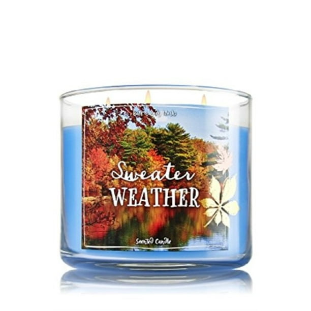 Bath and Body Works Sweater Weather 3 Wick Scented Candle
