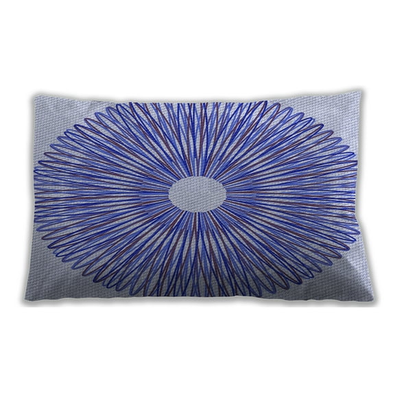 Ahgly Company Outdoor Rectangular Contemporary Lumbar Throw Pillow, 13 inch by 19 inch