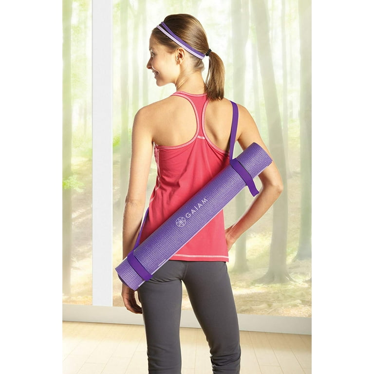  Gaiam Easy-Cinch Yoga Mat Sling - Durable Carrying Strap For  Yoga Mat