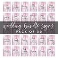 thumbnail image 5 of Koyal Wholesale Watercolor Agate Wedding Signs Bundle Set for Ceremony, Reception Decor Signage, 8.5 x 11", 30-Pack, 5 of 5