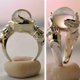 thumbnail image 3 of Anillo de cuentas de transferencia de anillos de bola de cristal de profecía mágica Retro europea americana, 3 of 5