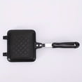 thumbnail image 5 of 1pc Double-Sided Non-Stick Sandwich Maker, Aluminum Square Griddle for Steak, Waffles, and Baking- No Power Supply Needed, 5 of 7