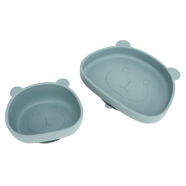 Platos de silicona para bebés Jadeshay Panda tazón de succión de silicona durabilidad prolongada