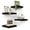 Black, variant on Floating Shelves for Wall Set of 3, 15.4" Rustic Wood Wall Mounted Shelves for Bathroom, Bedroom, Living Room, Kitchen, Office – Heavy Duty Decorative Storage Shelves – White