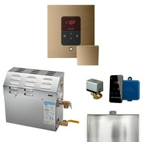 Mr Steam MS 10kW (10000W) Steam Shower Generator Package w/square iTempo Control in Brushed Bronze