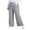 Gray, variant on LANREMON Womens Plus Size Ribbed Loose Wide Leg Pants with Pockets Casual Lounge Pants High Waisted Palazzo Trousers