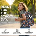 thumbnail image 4 of Yuyamidu Ball Theme 4Pcs Kids Backpack Set for Boys 17 Inch School Bookbag with Lunch Bag Pencil Case Water Bottle Sleeve for Elementary Middle School, 4 of 7
