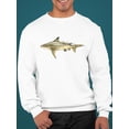 thumbnail image 2 of Silky Shark Watercolor Design Sweatshirt Men -Image by Shutterstock, Male 5X-Large, 2 of 4
