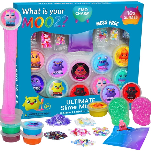 Sorpresas para fiesta de slime MOOZ, 25 bolsas sorpresa con tatuajes
