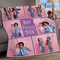 thumbnail image 5 of Custom Blanket with Photo Music Code Personalized Throw Blankets Customized Blankets Gift for Lover Family Friend Birthday Valentine‘s Day Christmas Blankets, 5 of 5