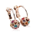 thumbnail image 4 of Qarigey 1 par de pendientes de aro con diamantes de imitación, joyería presente, cuentas de Color dorado Type1 NO1 Qarigey CBP227073, 4 of 5