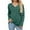 Dark Green, variant on EDFBUYKRS Womens Tops Long Sleeve V Neck Shirts Fall Sweater Casual Blouses Fashion Outfits L