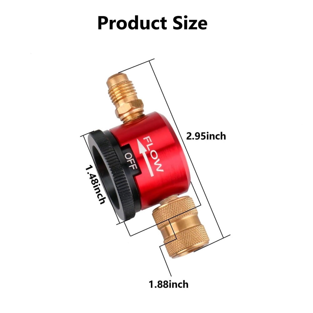 1Pcs 1/4 Inch Nitrogen Purge Tool Connector Regulator For Hvac Equipment System